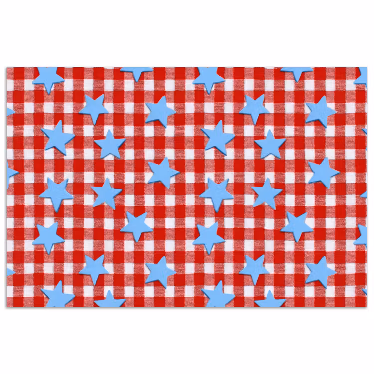 Poster - Ruit - Sterren - Rood — 1