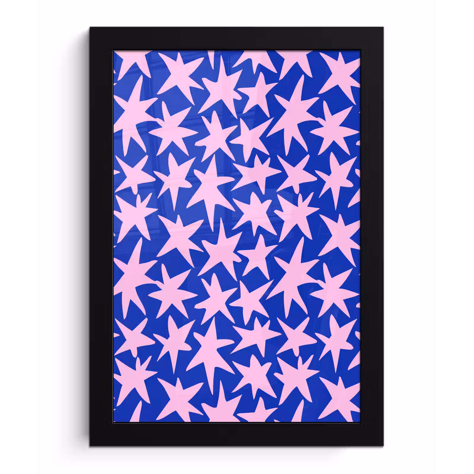 Poster met lijst - Modern - Sterren - Blauw — 1