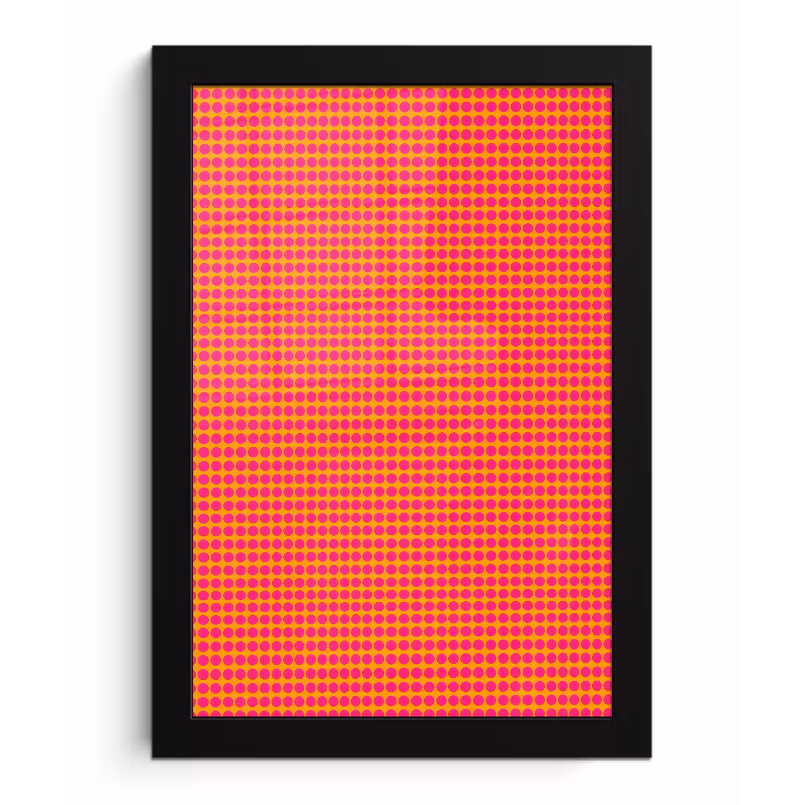 Poster met lijst - Modern - Stippen - Oranje — 1