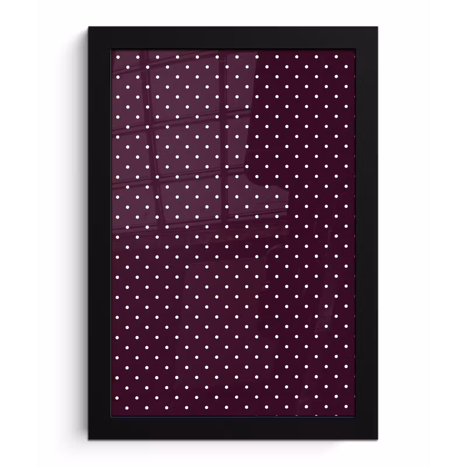 Poster met lijst - Stippen - Modern - Paars — 1