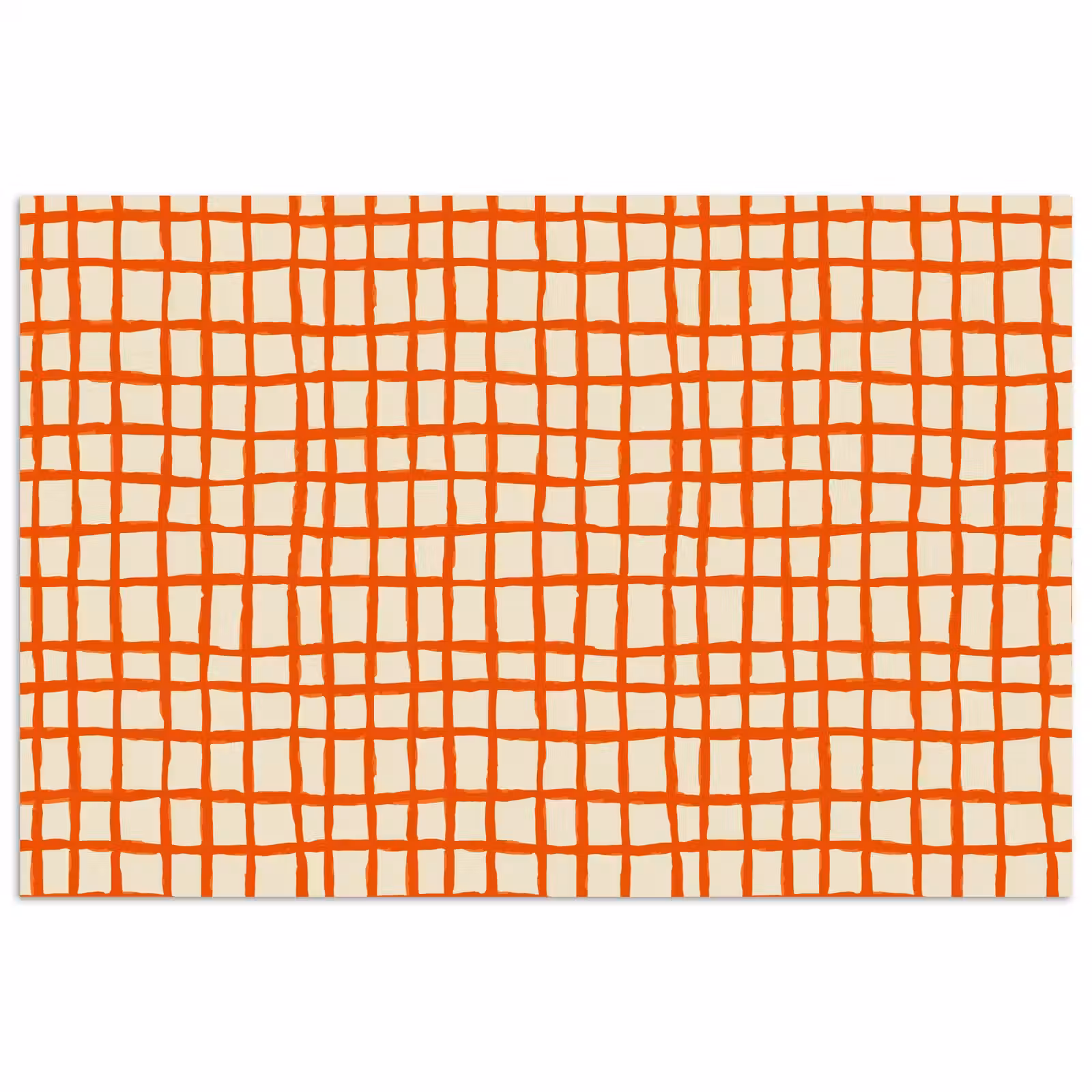 Poster - Patroon - Lijnen - Oranje — 1