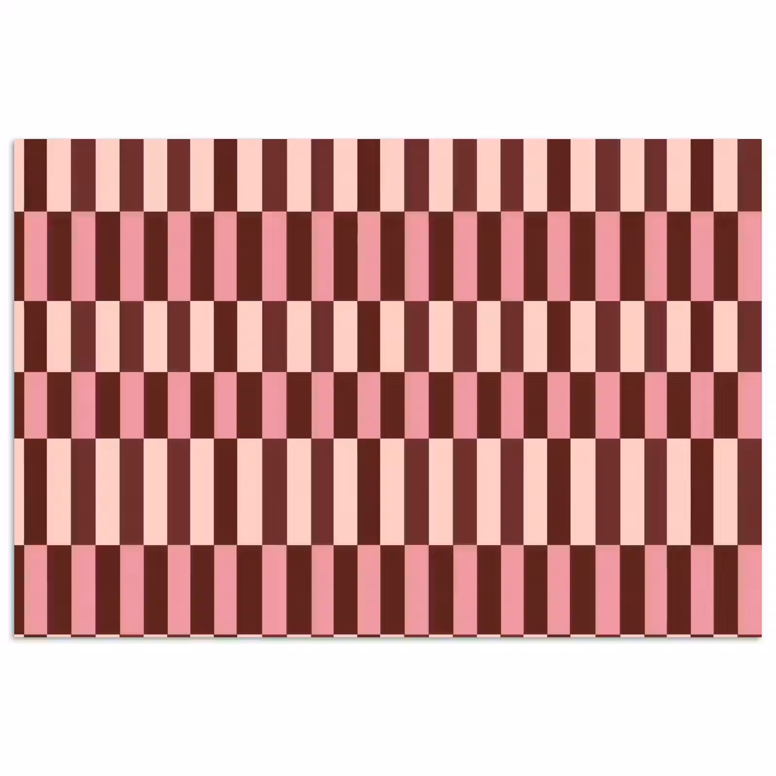Poster - Roze - Rood - Blokjes — 1
