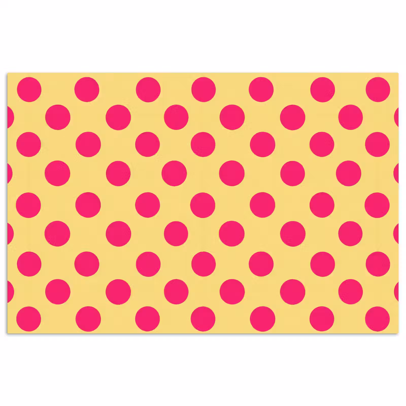 Poster - Roze - Stippen - Geel — 1