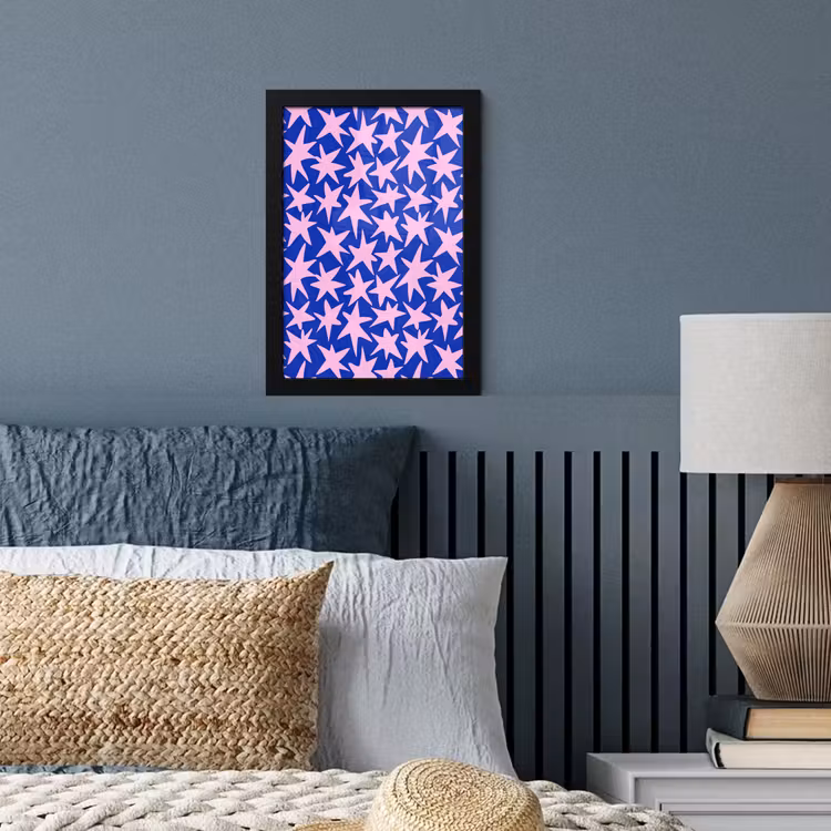 Poster met lijst - Modern - Sterren - Blauw — 4