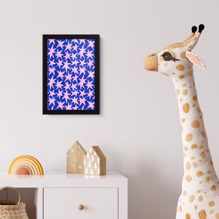 Poster met lijst - Modern - Sterren - Blauw — 5