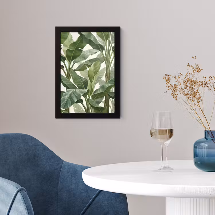 Poster met lijst - Planten - Bladeren - Tropisch - Groen — 2
