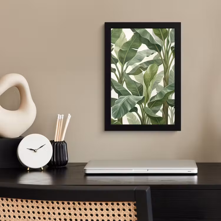 Poster met lijst - Planten - Bladeren - Tropisch - Groen — 3