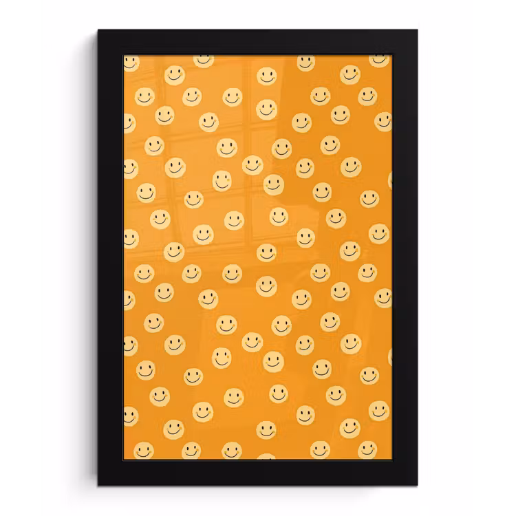 Poster met lijst - Smileys - Retro - Heel — 1