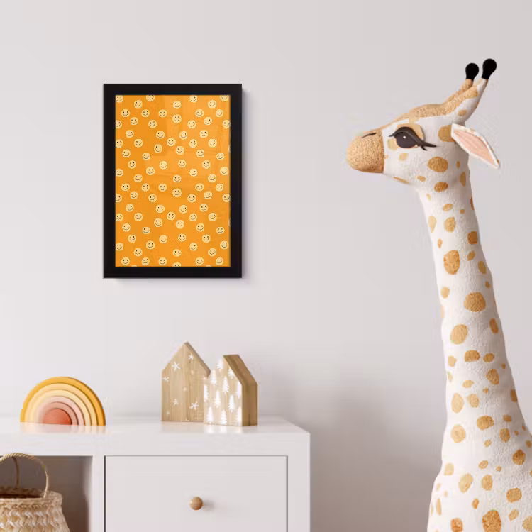 Poster met lijst - Smileys - Retro - Heel — 5
