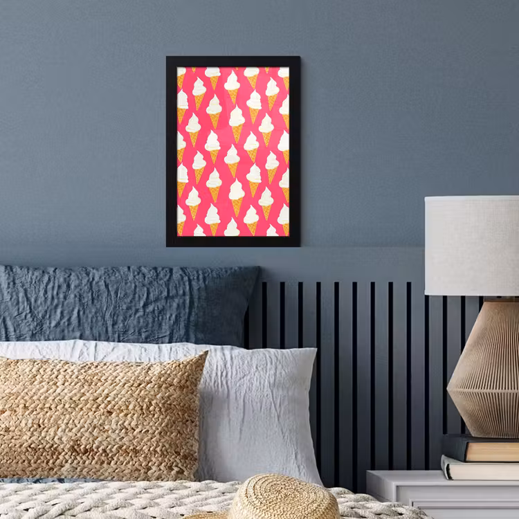 Poster met lijst - Softijs - Horentje - Roze — 4