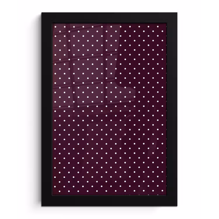 Poster met lijst - Stippen - Modern - Paars — 1