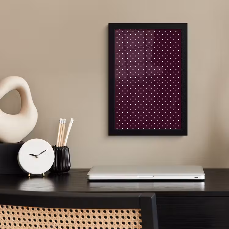 Poster met lijst - Stippen - Modern - Paars — 3