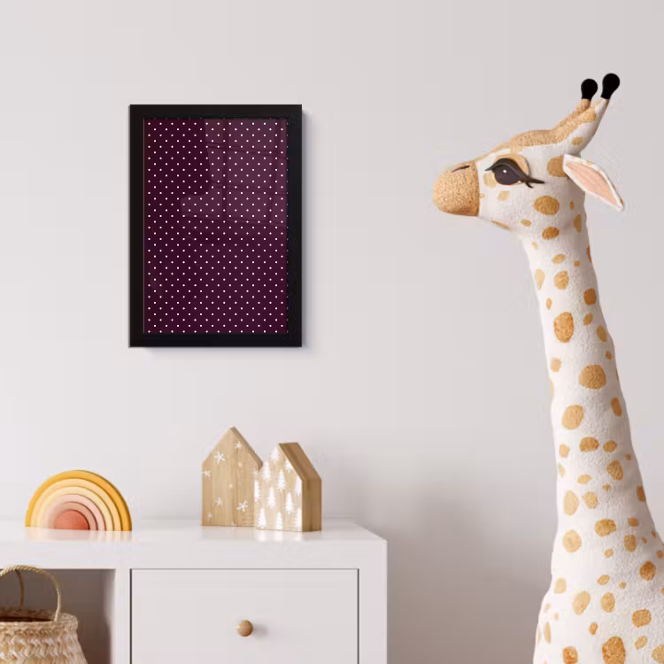 Poster met lijst - Stippen - Modern - Paars — 5