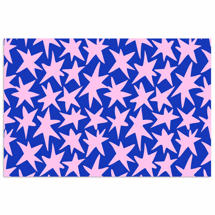 Poster - Modern - Sterren - Blauw — 1