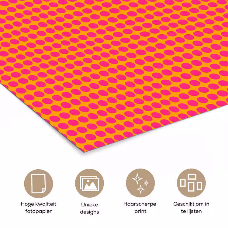 Poster - Modern - Stippen - Oranje — 5