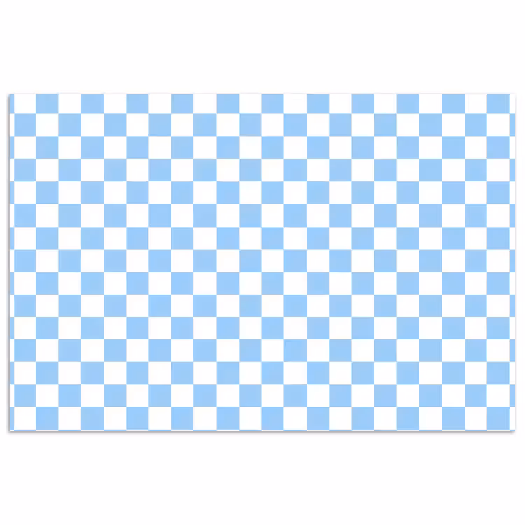 Poster - Schaakbord - Klassiek - Blauw — 1