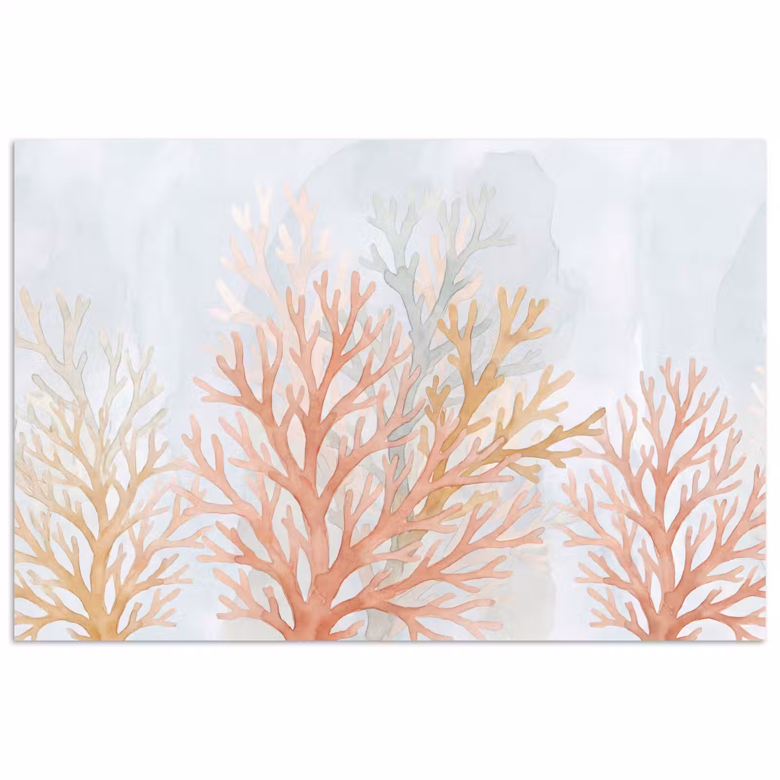 Poster - Natuur - Abstract - Aquarel - Organisch - Warm — 1