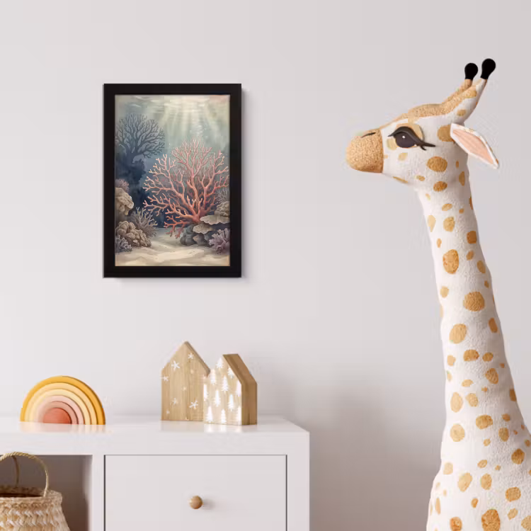 Poster met lijst - Koraal - Onderwater - Natuur - Roze — 5