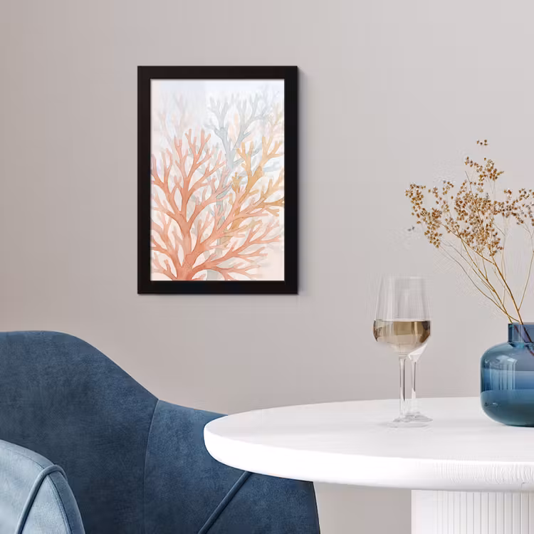 Poster met lijst - Natuur - Abstract - Aquarel - Organisch - Warm — 2