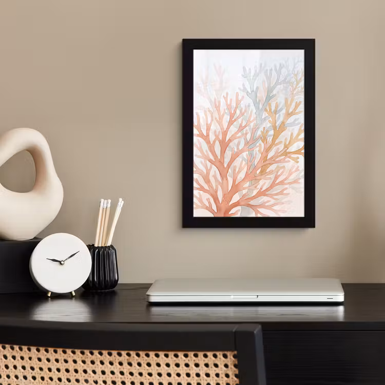 Poster met lijst - Natuur - Abstract - Aquarel - Organisch - Warm — 3