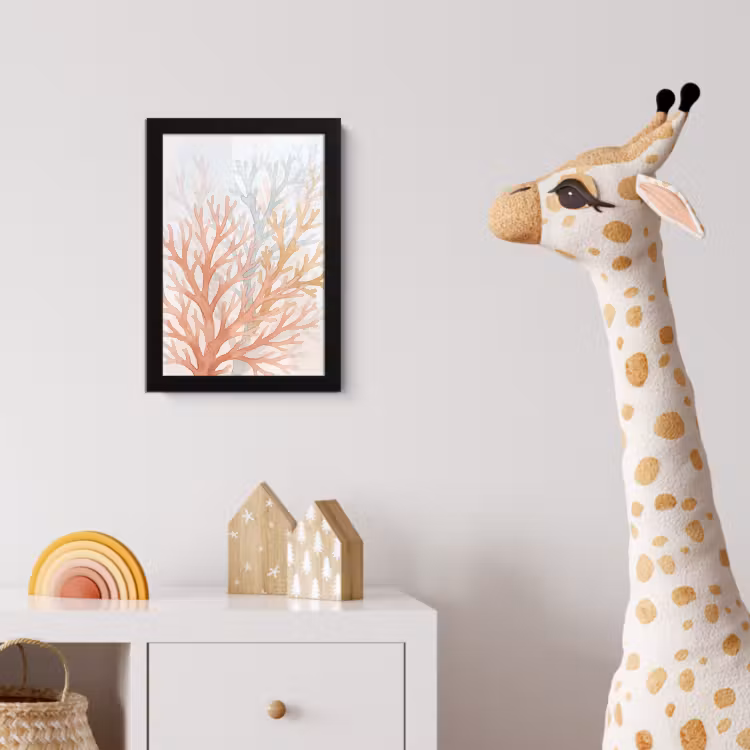 Poster met lijst - Natuur - Abstract - Aquarel - Organisch - Warm — 5