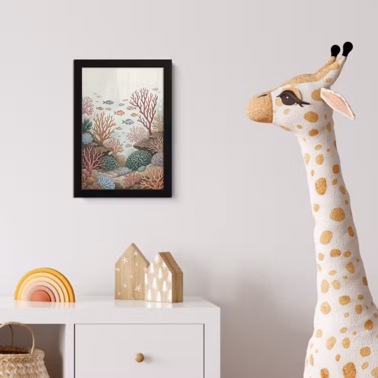 Poster met lijst - Onderwater - Koraal - Vis - Natuur — 5