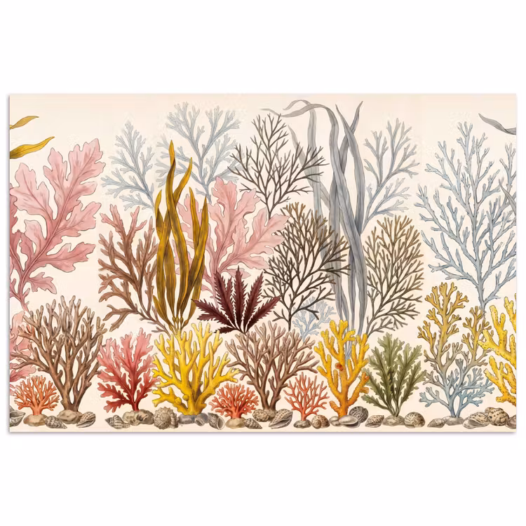 Poster - Natuur - Onderwater - Botanisch - Vintage - Kleurrijk — 1