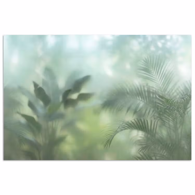 Poster - Natuur - Vervaagd - Groen - Abstract - Modern — 1