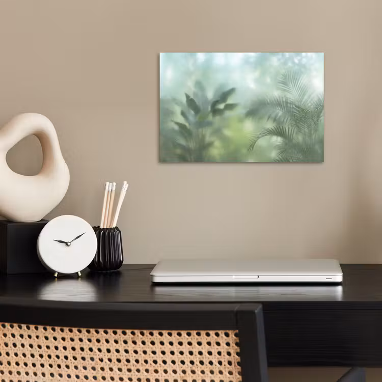Poster - Natuur - Vervaagd - Groen - Abstract - Modern — 2