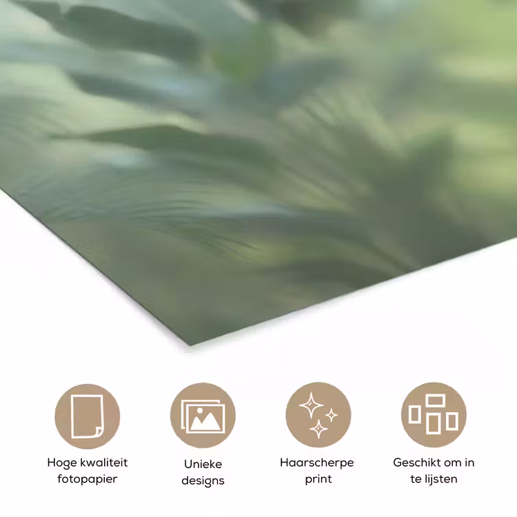 Poster - Natuur - Vervaagd - Groen - Abstract - Modern — 5