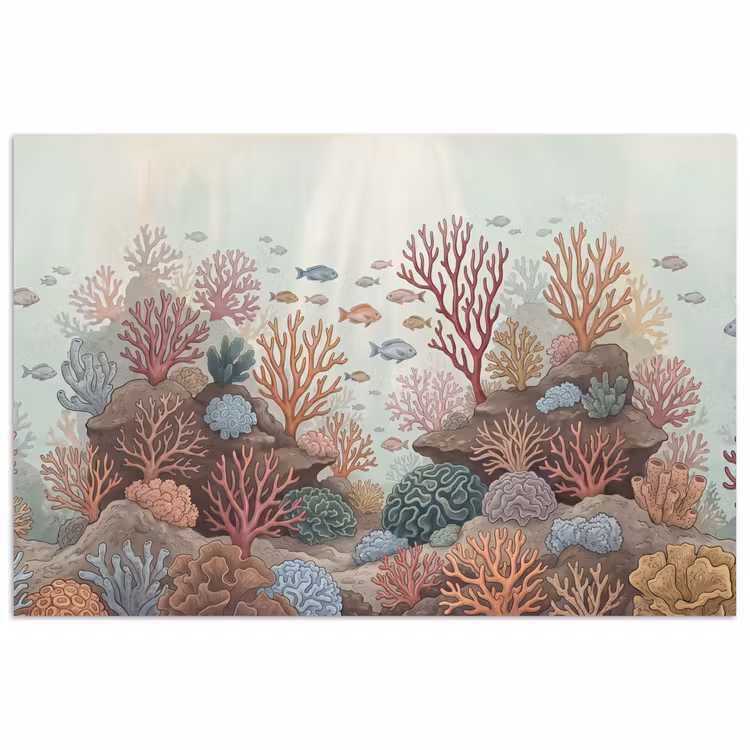 Poster - Onderwater - Koraal - Vis - Natuur — 1