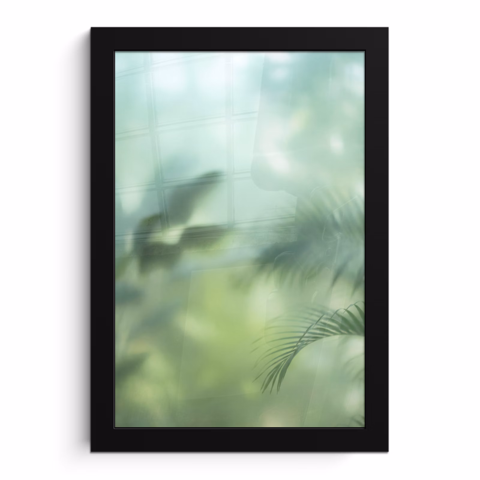 Poster met lijst - Natuur - Vervaagd - Groen - Abstract - Modern — 1