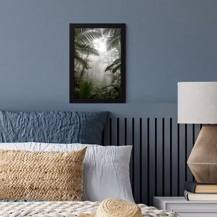 Poster met lijst - Natuur - Jungle - Mist - Groen - Bladeren — 4