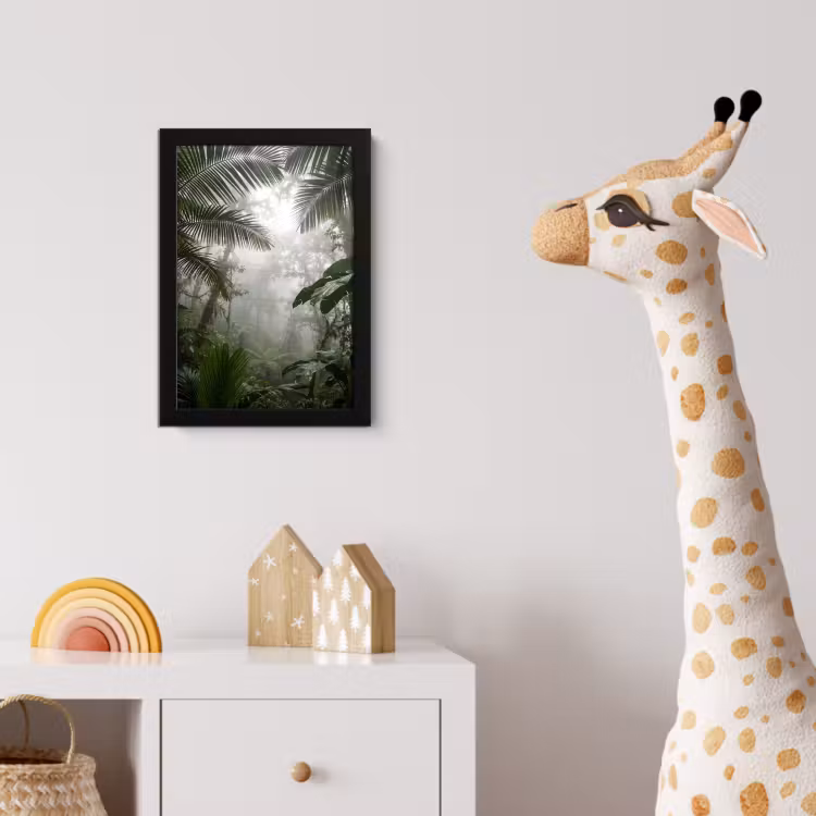 Poster met lijst - Natuur - Jungle - Mist - Groen - Bladeren — 5