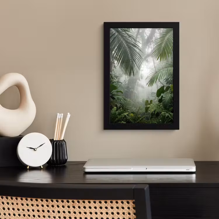 Poster met lijst - Natuur - Jungle - Mist - Tropisch - Groen — 3