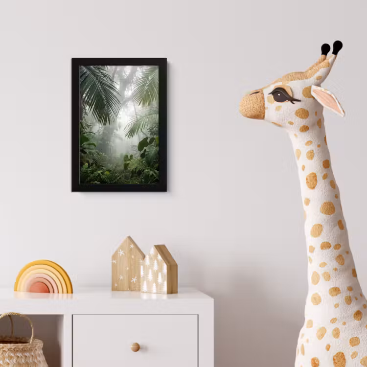 Poster met lijst - Natuur - Jungle - Mist - Tropisch - Groen — 5