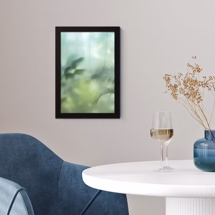 Poster met lijst - Natuur - Vervaagd - Groen - Abstract - Modern — 2
