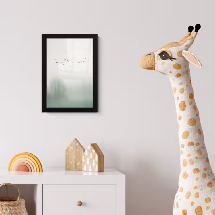 Poster met lijst - Vogel - Vlucht - Natuur - Minimalistisch — 5