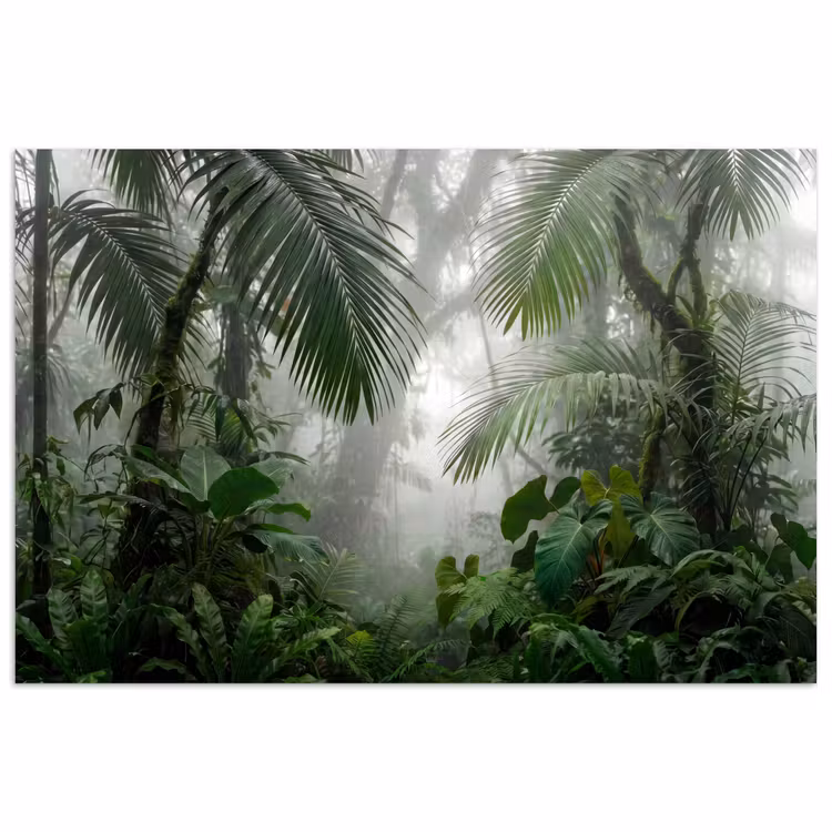 Poster - Natuur - Jungle - Mist - Tropisch - Groen — 1