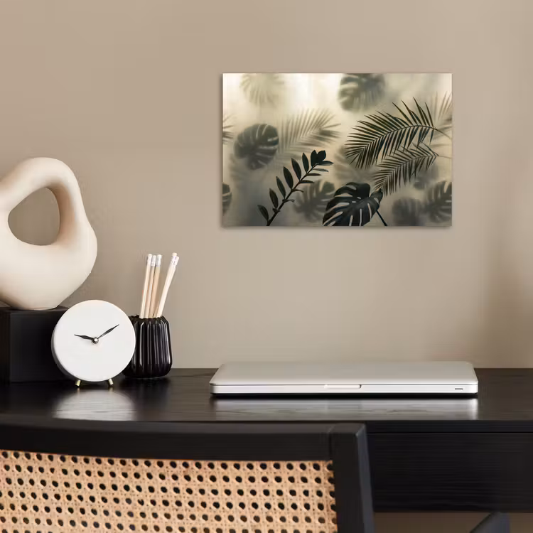 Poster - Planten - Bladeren - Schaduwen - Groen - Modern — 2