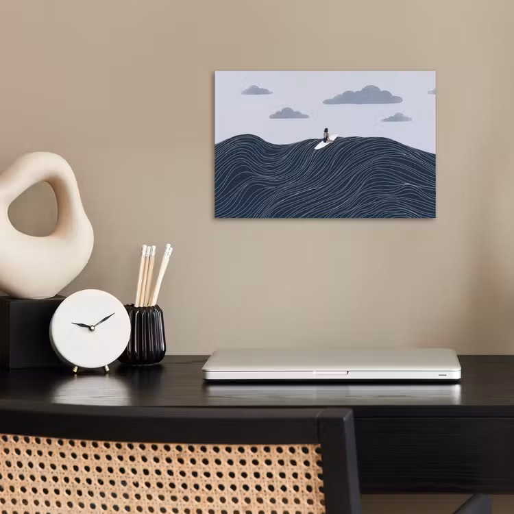 Poster - Persoon - Surfen - Oceaan - Natuur - Modern — 2