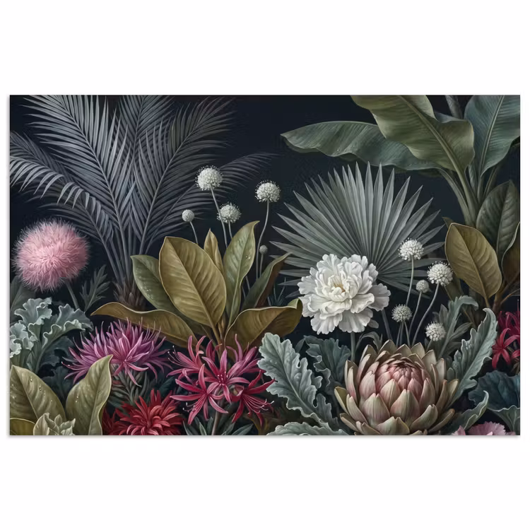 Poster - Planten - Tropisch - Botanisch - Donker - Groen — 1