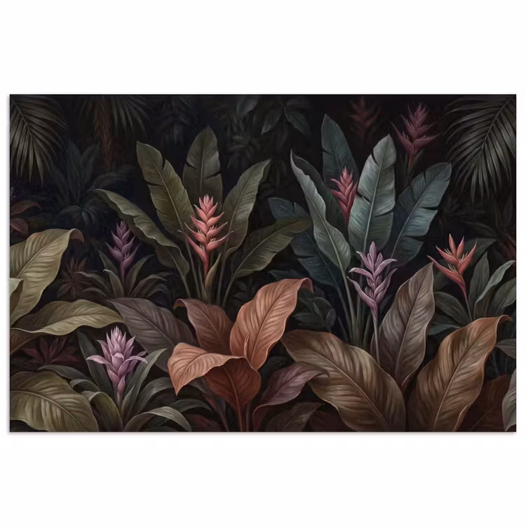 Poster - Planten - Tropisch - Jungle - Donker - Natuur — 1