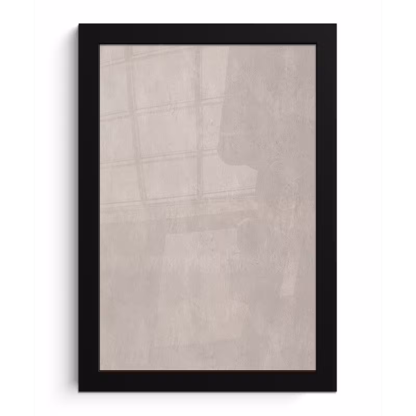 Poster met lijst - Textuur - Effen - Abstract - Beige — 1