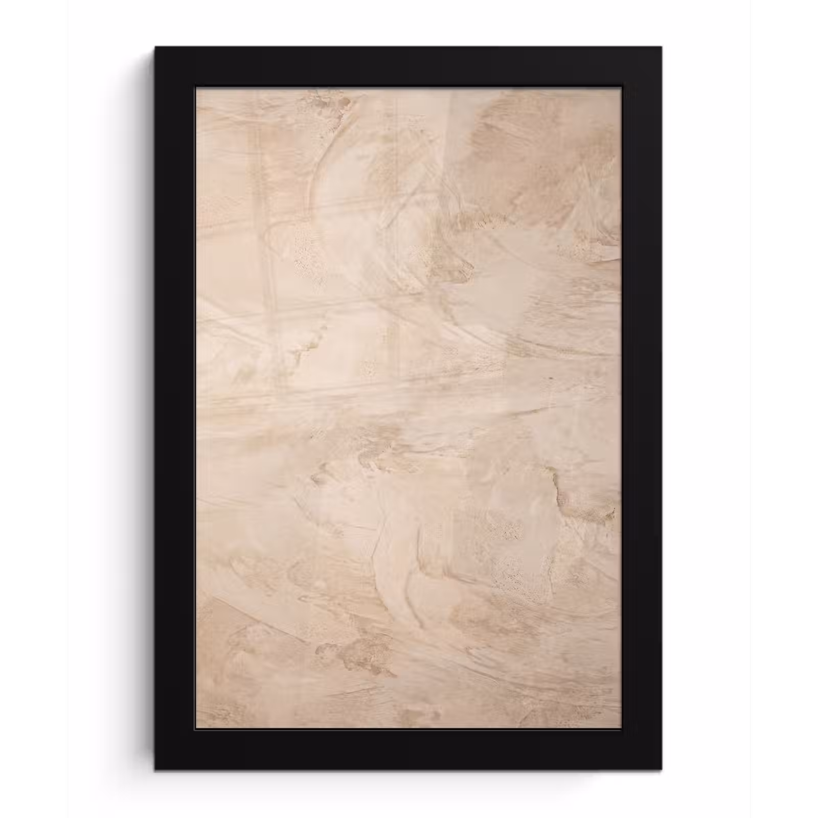 Poster met lijst - Textuur - Patroon - Abstract - Modern - Beige — 1