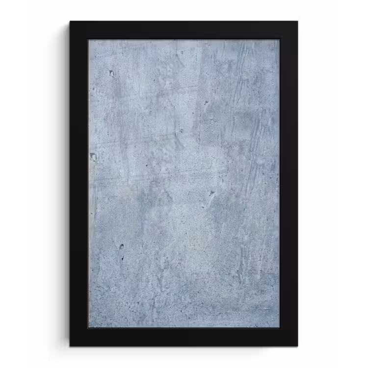Poster met lijst - Oppervlak - Ruw - Abstract - Modern - Grijs — 1