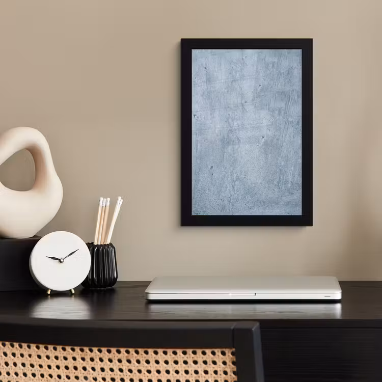 Poster met lijst - Oppervlak - Ruw - Abstract - Modern - Grijs — 3
