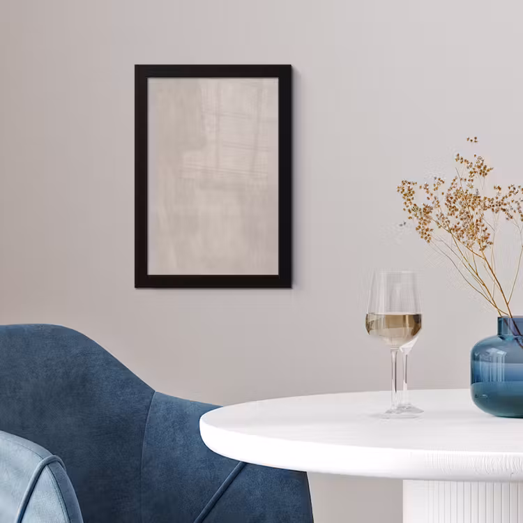 Poster met lijst - Textuur - Effen - Abstract - Beige — 2
