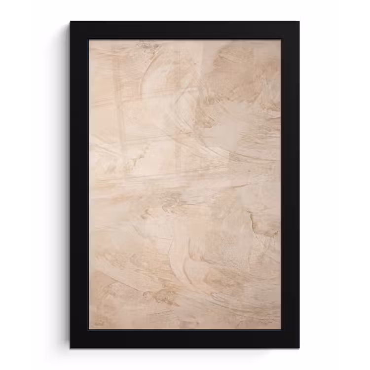 Poster met lijst - Textuur - Patroon - Abstract - Modern - Beige — 1