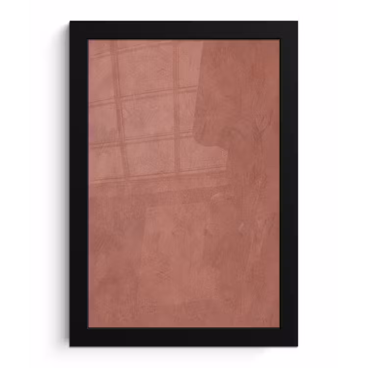 Poster met lijst - Textuur - Roodbruin - Grof - Modern — 1